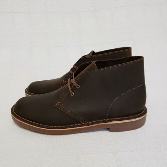 Clarks Bushacre 2 Leather Chukka Boots Size 10 - Picture 6 of 11